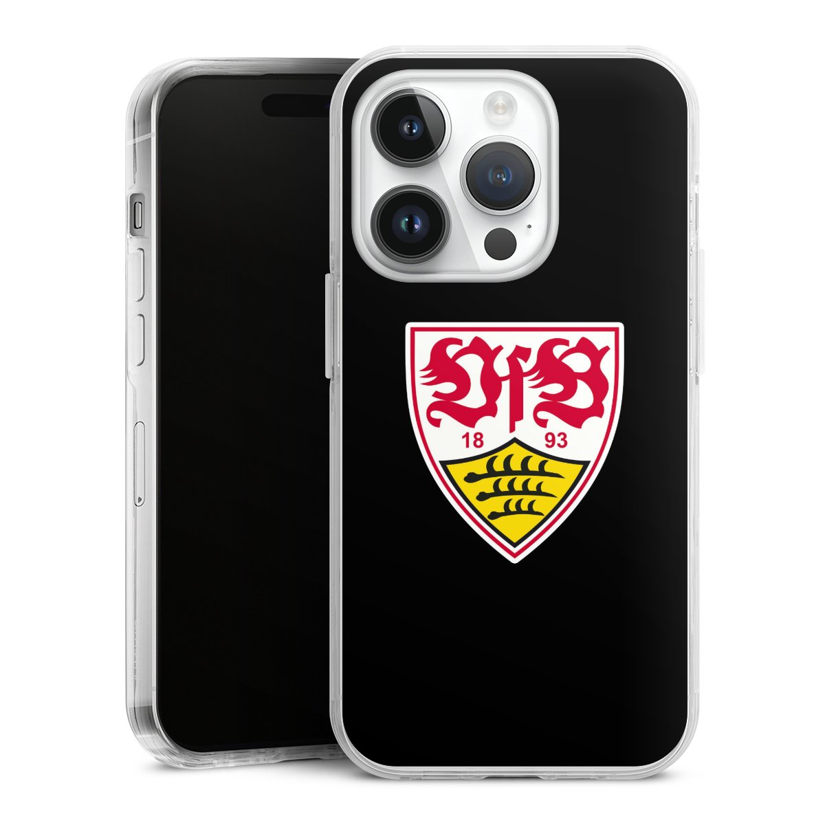 iPhone 14 Pro Handy Case Handyhülle transparent Hülle Vfb Stuttgart Official Licensed Product Coat Of Arms Hard Case