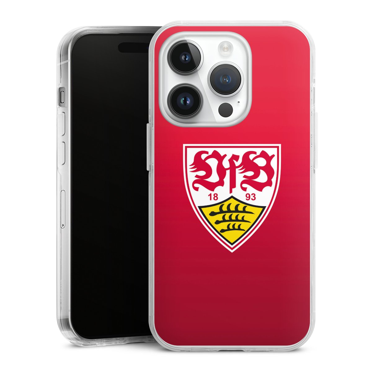 iPhone 14 Pro Handy Case Handyhülle transparent Hülle Official Licensed Product Vfb Stuttgart Hard Case