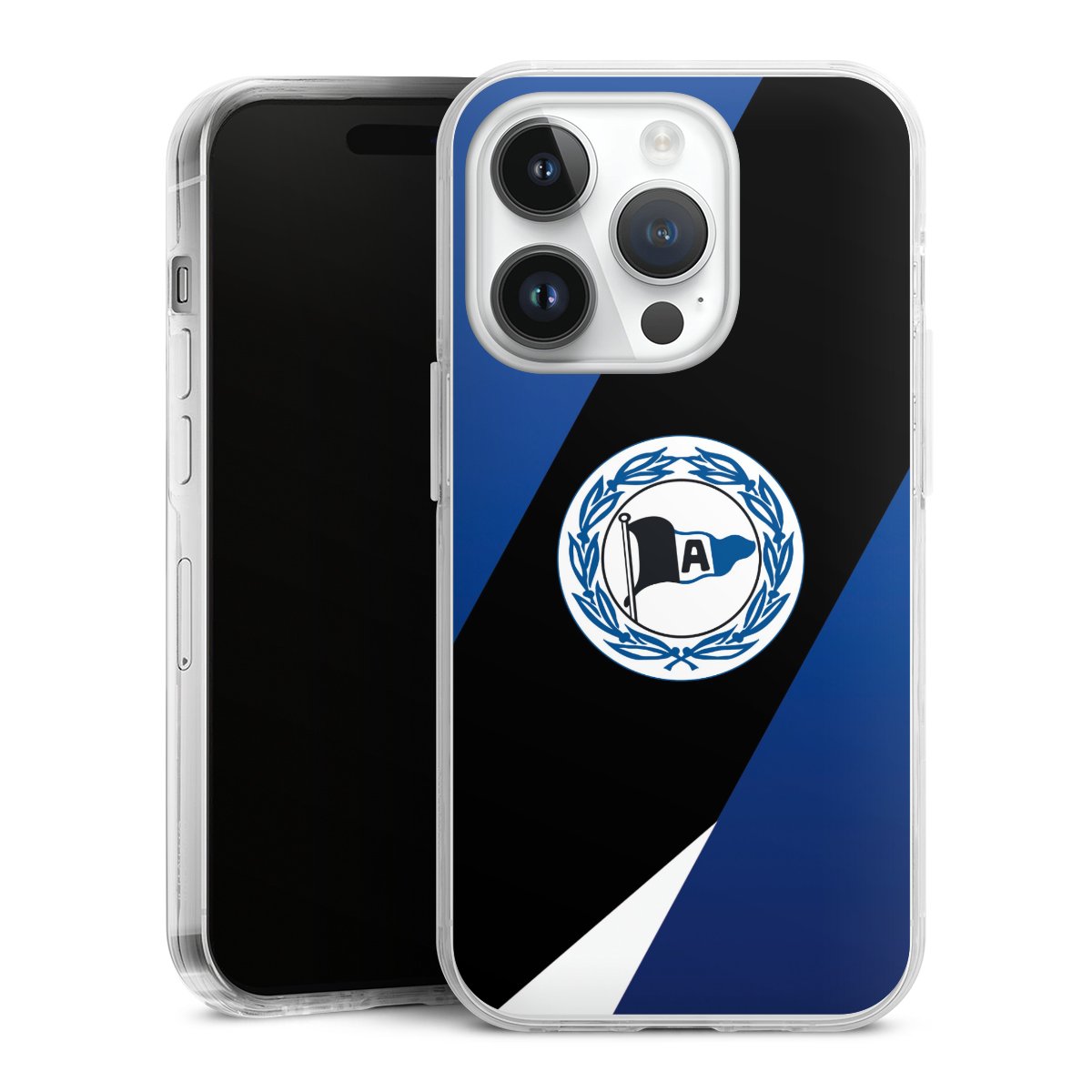 iPhone 14 Pro Handy Case Handyhülle transparent Hülle Official Licensed Product Arminia Bielefeld Dsc Hard Case