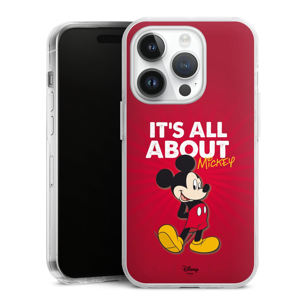 iPhone 14 Pro Handy Case Handyhülle transparent Hülle Mouse Disney Official Licensed Product Hard Case