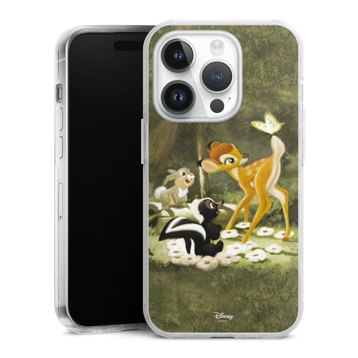 iPhone 14 Pro Handy Case Handyhülle transparent Hülle Disney Official Licensed Product Bambi Hard Case