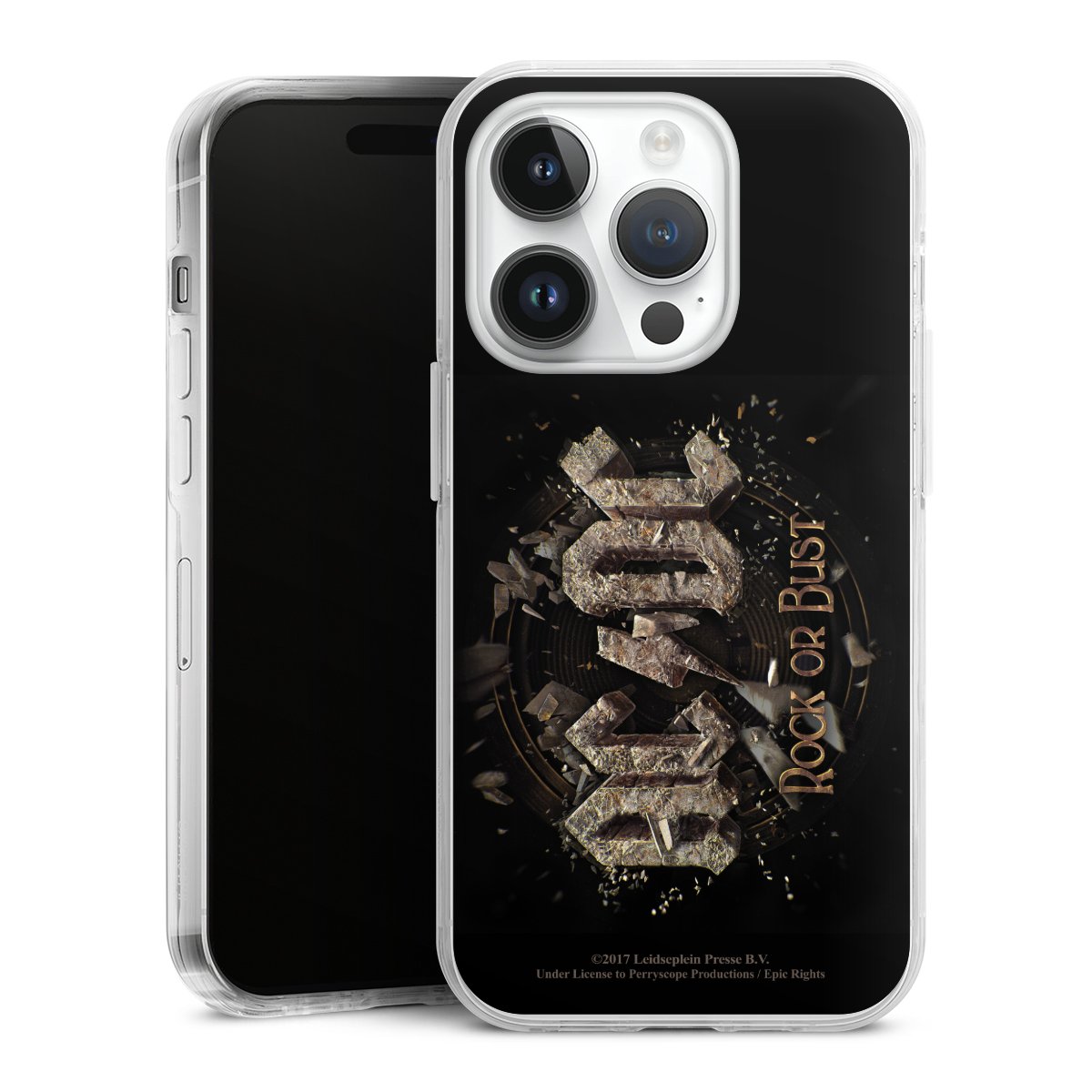 iPhone 14 Pro Handy Case Handyhülle transparent Hülle Acdc Official Licensed Product Rock Or Bust Hard Case