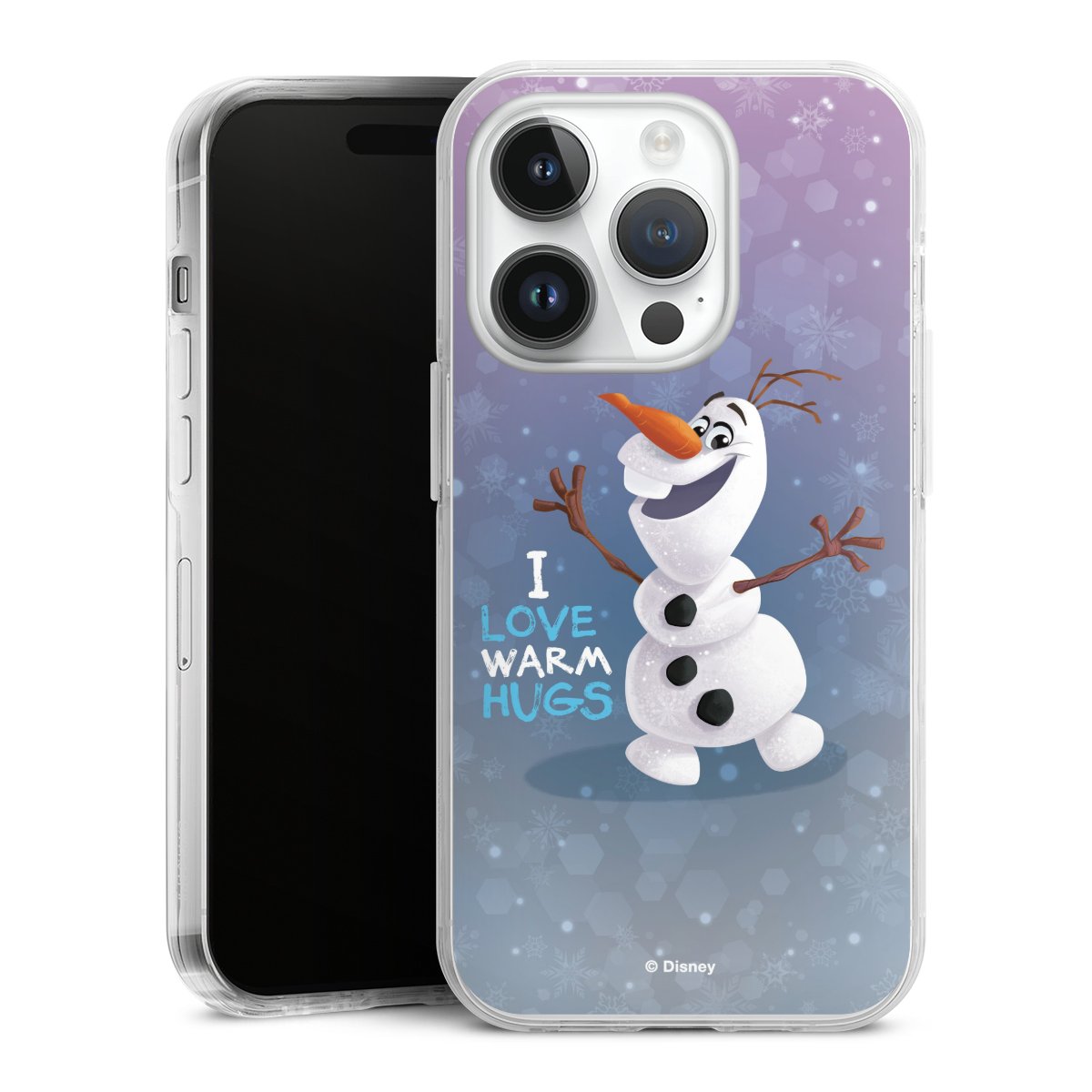 iPhone 14 Pro Handy Case Handyhülle transparent Hülle Frozen Frozen Olaf Official Licensed Product Hard Case