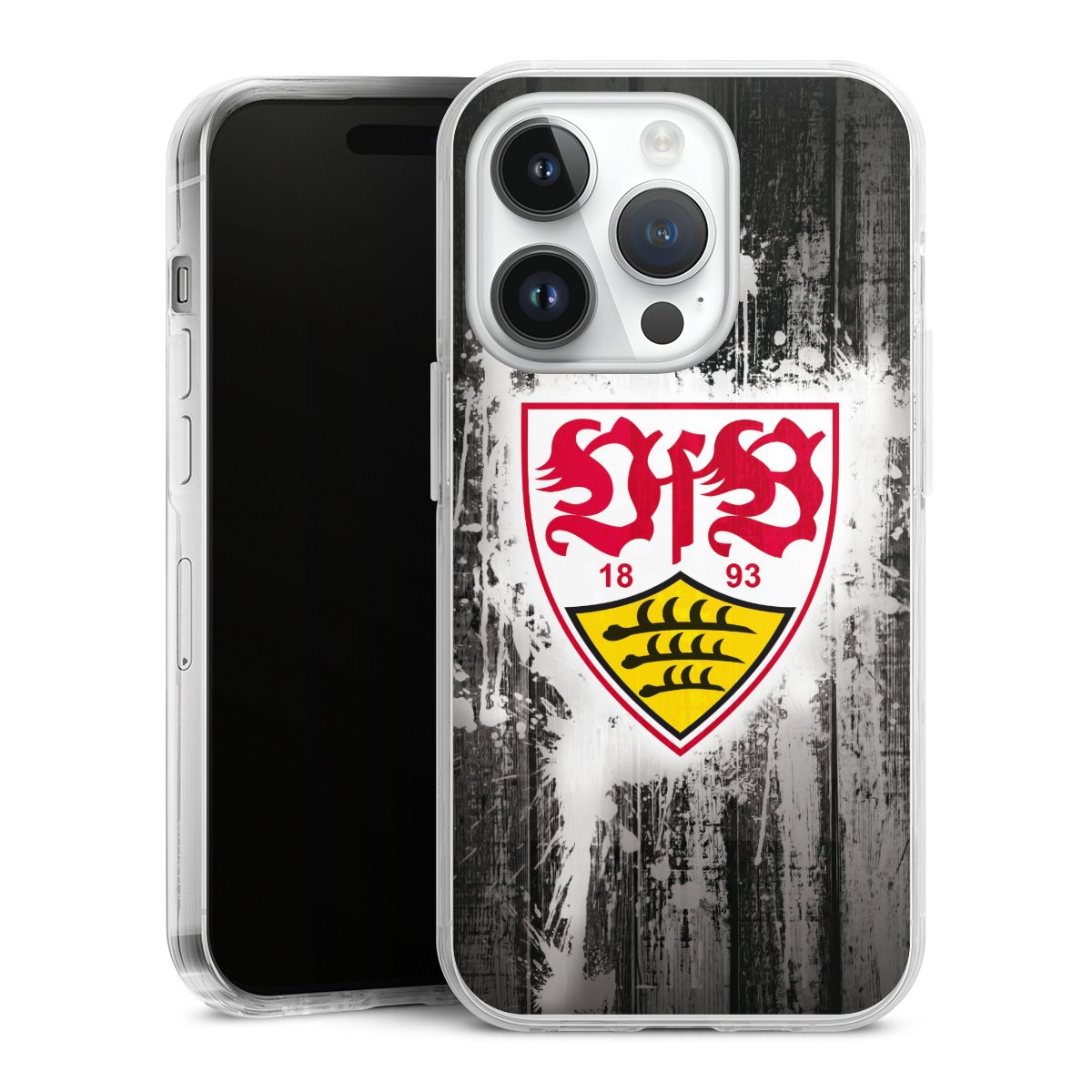 iPhone 14 Pro Handy Case Handyhülle transparent Hülle Vfb Stuttgart Official Licensed Product Hard Case