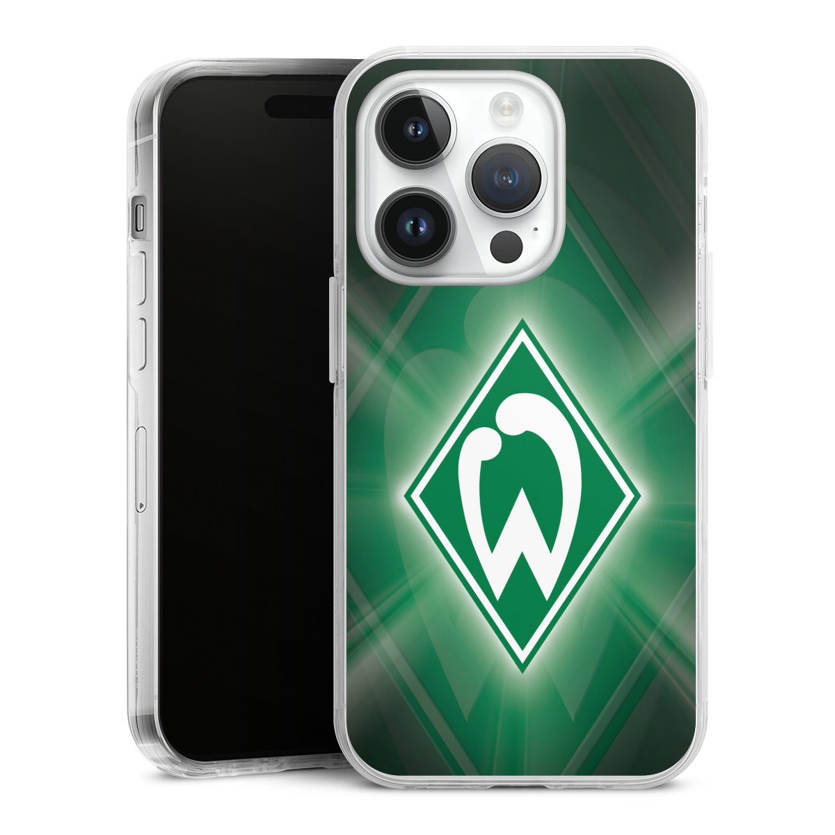 iPhone 14 Pro Handy Case Handyhülle transparent Hülle Sv Werder Bremen Official Licensed Product Coat Of Arms Hard Case