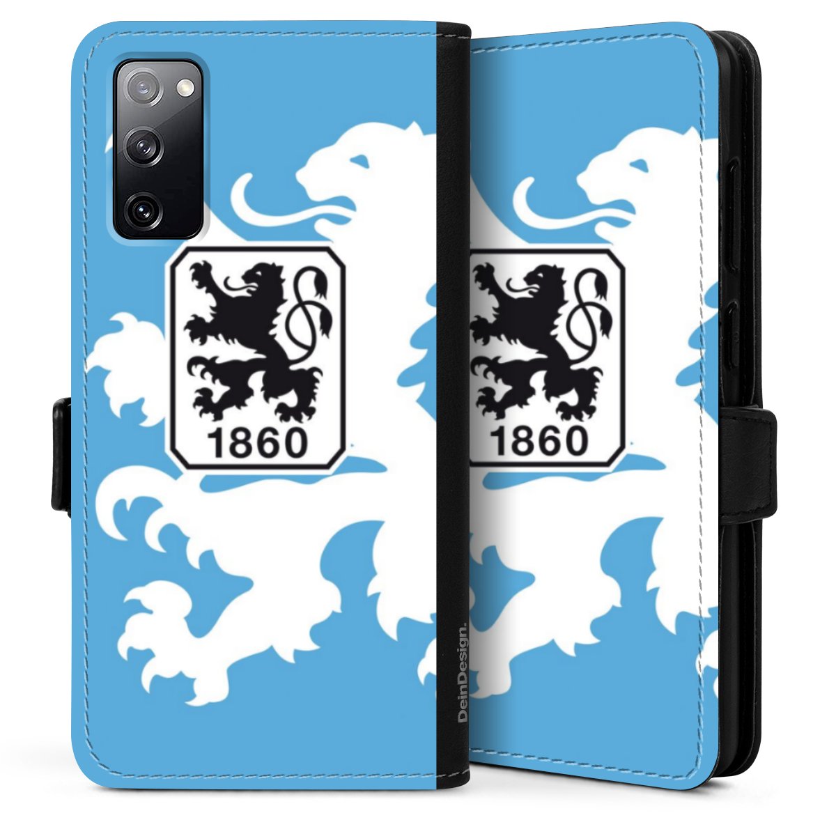 Galaxy S20 Handy Klapphülle Handyhülle aus Kunst Leder schwarz Flip Case Coat Of Arms Official Licensed Product Sideflip mit Lasche