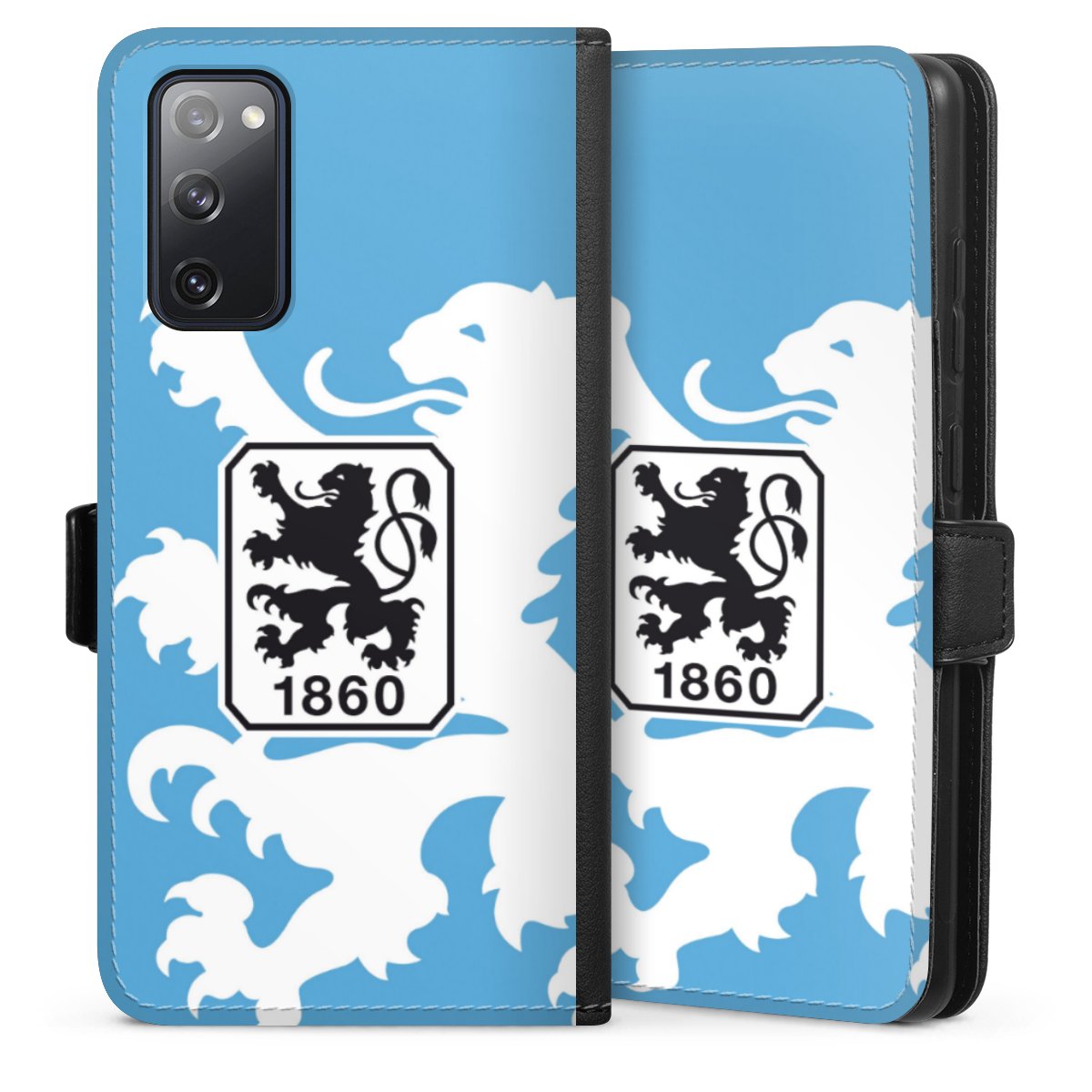 Galaxy S20 FE Handy Klapphülle Handyhülle aus Kunst Leder schwarz Flip Case Coat Of Arms Official Licensed Product Sideflip mit Lasche